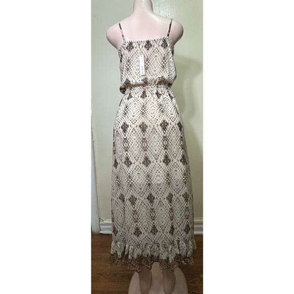 NWT LAVENDER BROWN Elegant Sleeveless Patterned Dress - Picture 3 of 10